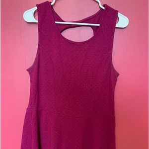 Polka dot peplum top